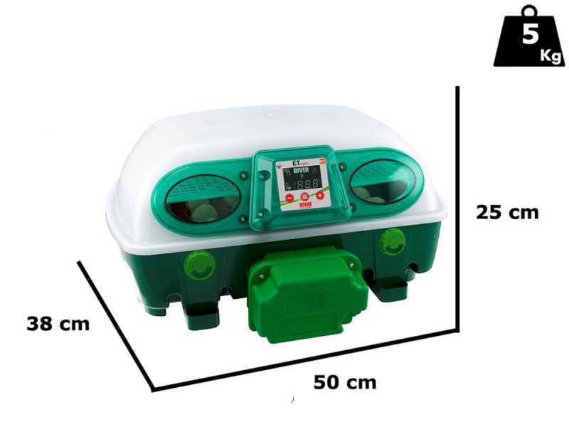 River Systems ET 24 - Incubadora de huevos autom&aacute;tica - 24 huevos