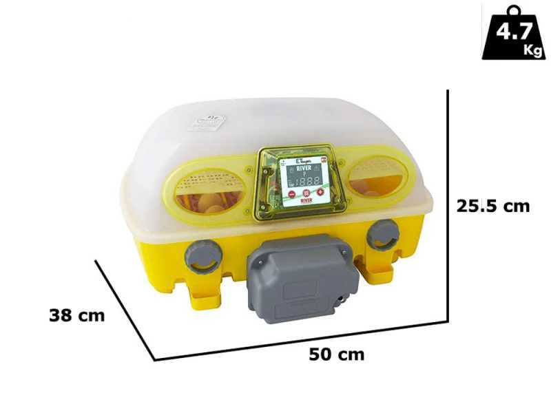 River Systems ET 24 SUPER BIOMASTER - Incubadora de huevos autom&aacute;tica - 24 huevos