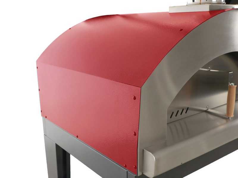 Rossofuoco Campagnolo - Horno de le&ntilde;a de exterior con carro - Rojo