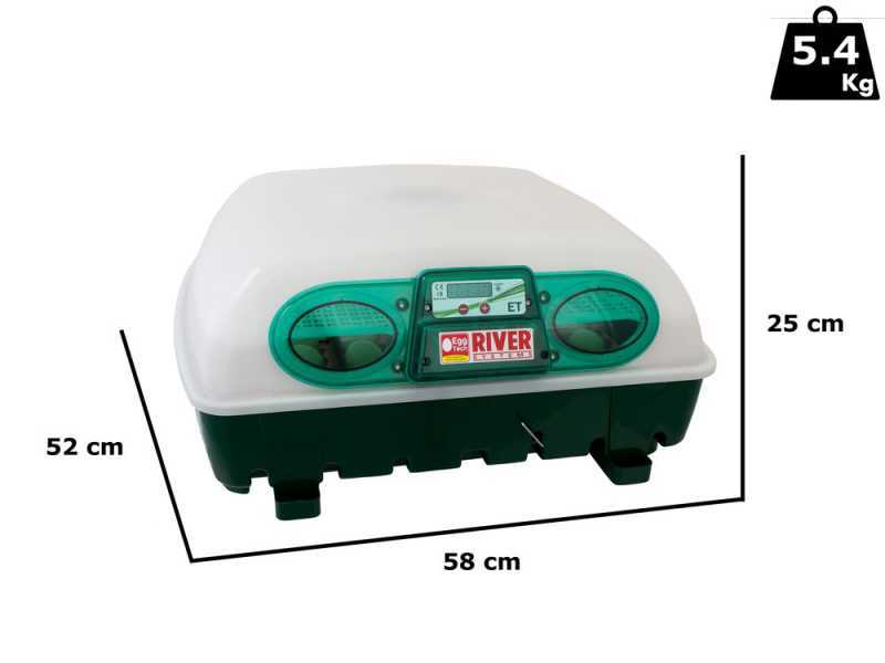 River Systems ET 49 - Incubadora de huevos manual - 49 huevos