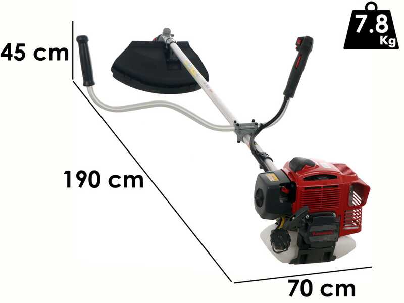 EuroMech TJ 45 EC - Desbrozadora de gasolina con manillar - Motor Kawasaki