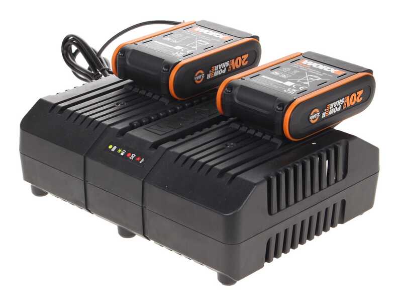 Cortasetos de bater&iacute;a Worx Nitro WG286E - 2x 20V 2Ah - cuchilla de acero de 60 cm