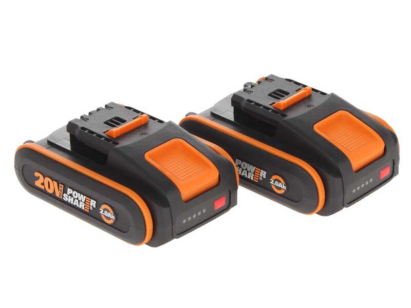 Cortasetos de bater&iacute;a Worx Nitro WG286E - 2x 20V 2Ah - cuchilla de acero de 60 cm