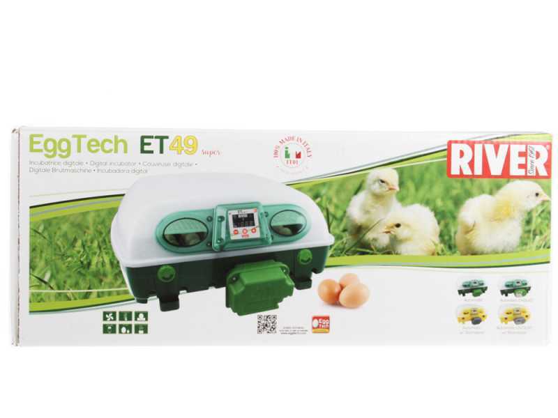 River Systems ET 49 SUPER - Incubadora de huevos autom&aacute;tica - 49 huevos