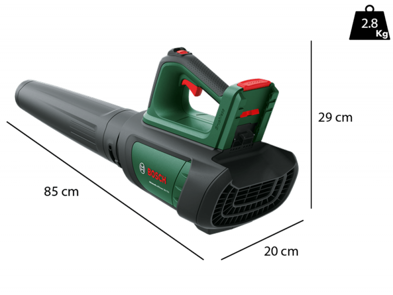 Bosch Advanced Leaf Blower 36V-750 - Soplador el&eacute;ctrico de bater&iacute;a - BATER&Iacute;A Y CARGADOR NO EST&Aacute;N INCLUIDOS