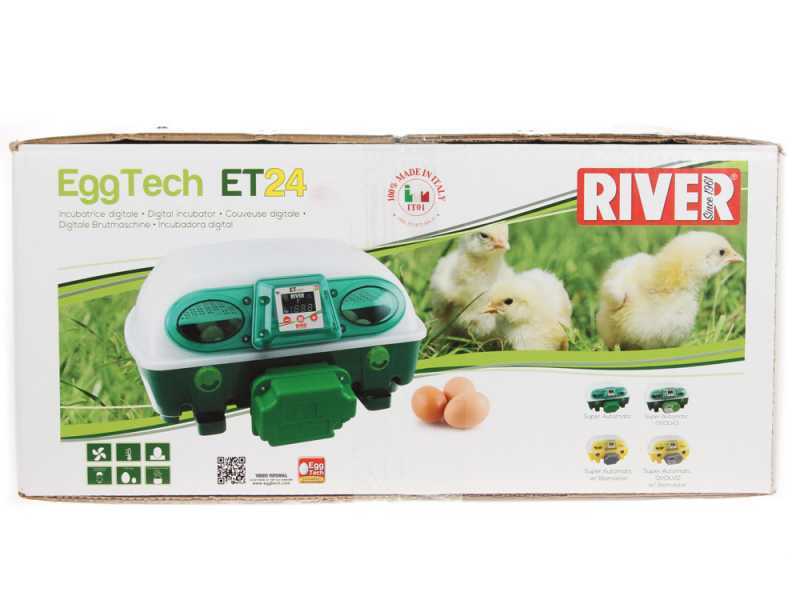 River Systems ET 24 BIOMASTER - Incubadora de huevos autom&aacute;tica - 24 huevos