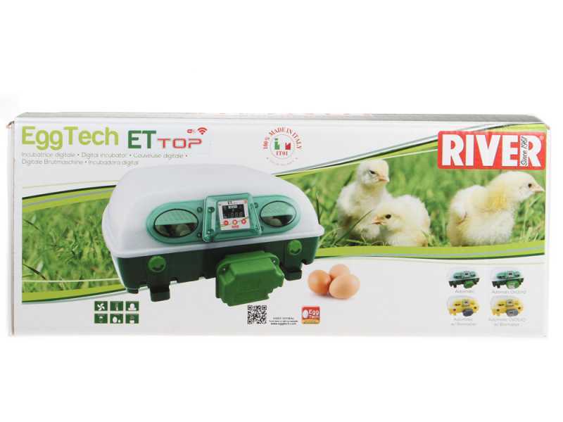 River Systems ET 49 TOP - Incubadora de huevos autom&aacute;tica - 49 huevos