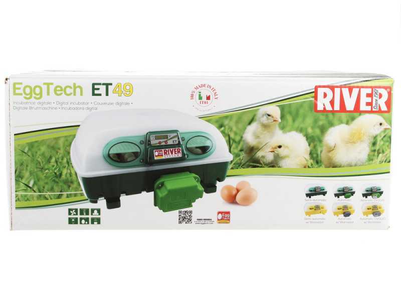 River Systems ET 49 - Incubadora de huevos autom&aacute;tica - 49 huevos