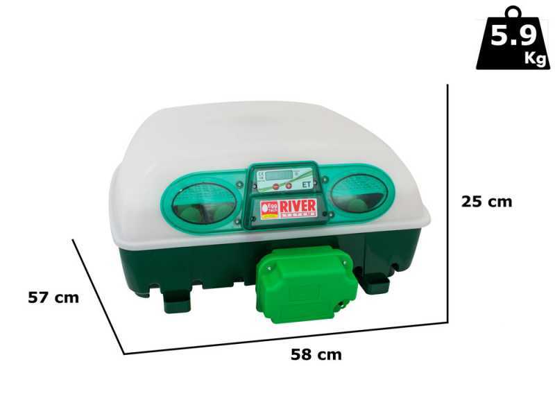 River Systems ET 49 - Incubadora de huevos autom&aacute;tica - 49 huevos