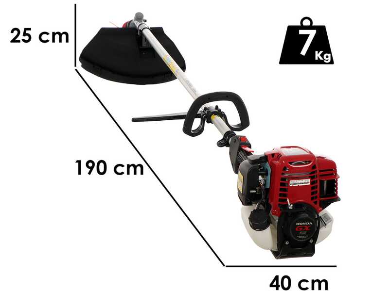 EuroMech HO 35 C - Desbrozadora de gasolina 4 tiempos - Motor Honda GX35