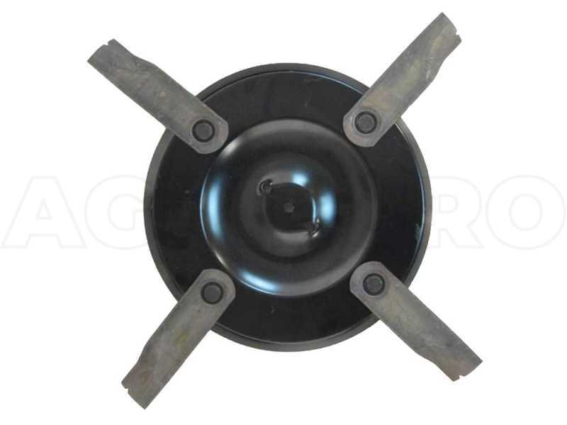Disco con 4 cuchillas giratorias 57 cm profesional para hierba alta y trabajos pesados