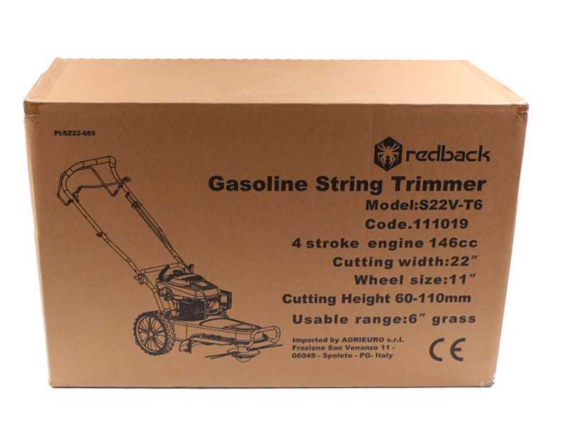 Redback S22V-T6 - Desbrozadora de ruedas a gasolina - 4 tiempos - autopropulsada