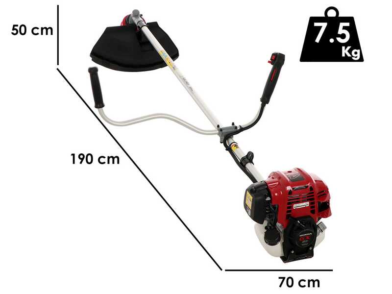 EuroMech HO 50 C - Desbrozadora 4 tiempos con manillar - Motor Honda GX50