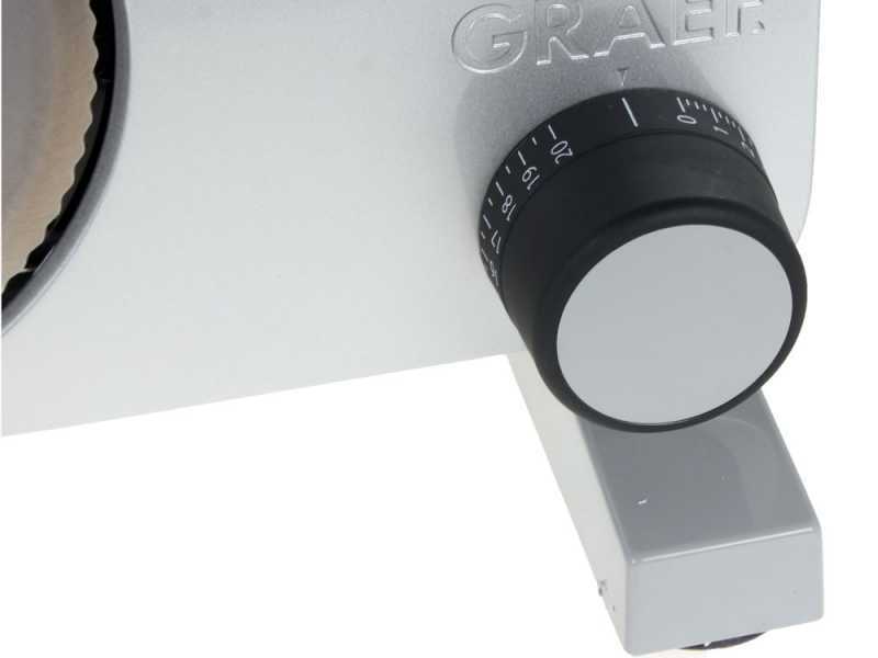 Graef Classic C10 Silver - Cortadora de fiambre con cuchilla de 170 mm