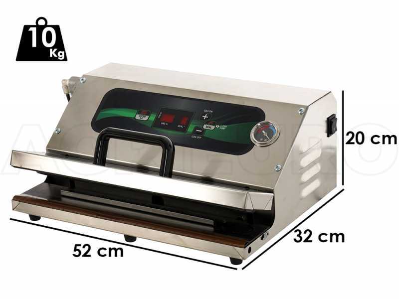 Envasadora al vac&iacute;o profesional Euro 420 Pro Inox - Barra de soldadura de 42 cm