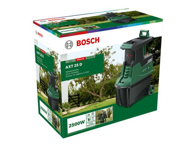 Bosch AXT 25 D - Biotrituradora el&eacute;ctrica - Recogedor 53 L