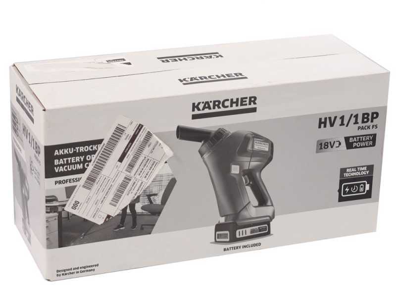 K&auml;rcher Pro HV 1/1 Bp FS - Aspirador de bater&iacute;as -18 V - 2.0 Ah