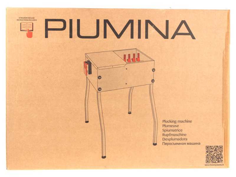 River Systems Piumina Standard 24 - Desplumadora de rodillos