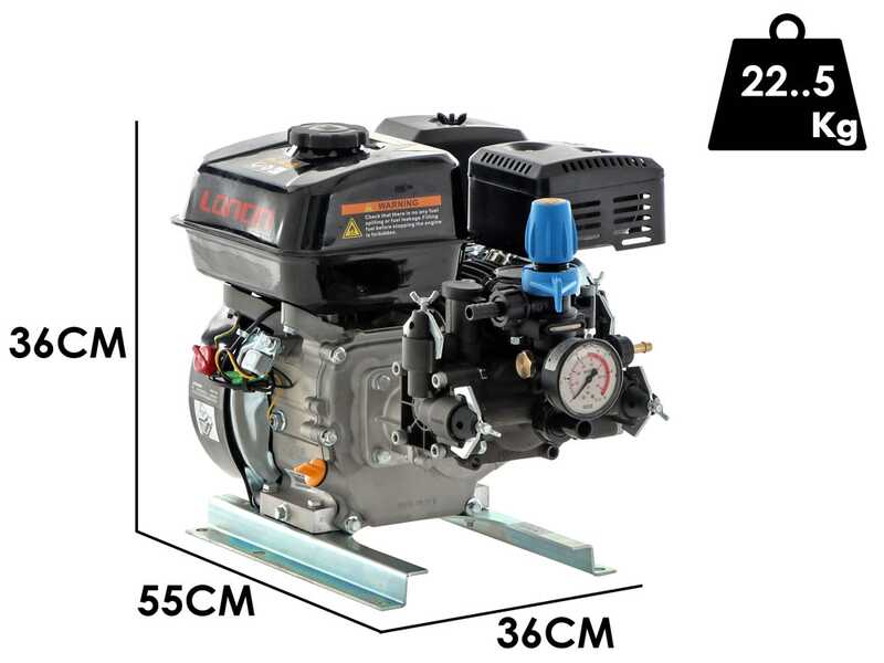 Motobomba fumigadora Comet MTP MC25 SC. 4T - motor Loncin G200F - para &aacute;cidos y productos qu&iacute;micos