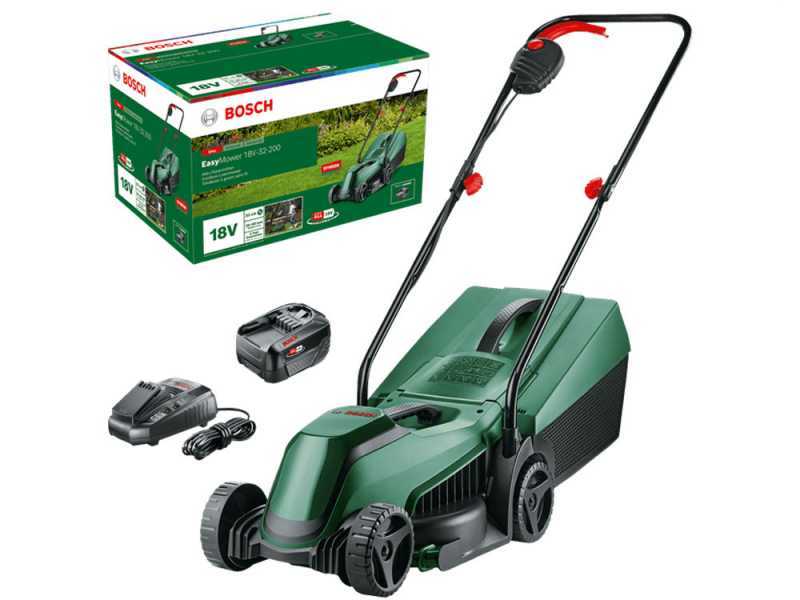 Bosch EasyMower 18-32-200 - Cortac&eacute;sped de bater&iacute;a - 18V/4Ah - Corte 32 cm