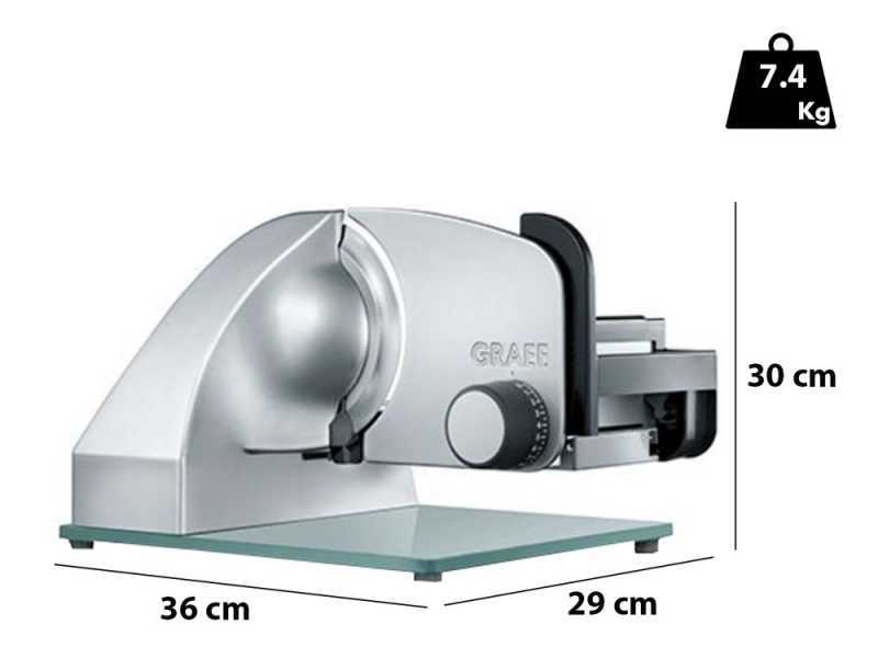 Graef Master M20 - Cortadora de fiambre con cuchilla de 170 mm