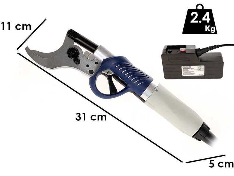 BullMach ARTEMIS 45 Pro - Tijera el&eacute;ctrica de poda con p&eacute;rtiga - 150/210 cm
