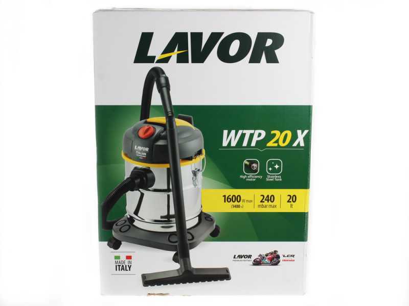 Lavor WTP 20 X - Aspirador de polvo y l&iacute;quidos - bid&oacute;n 20 l - 1600 W