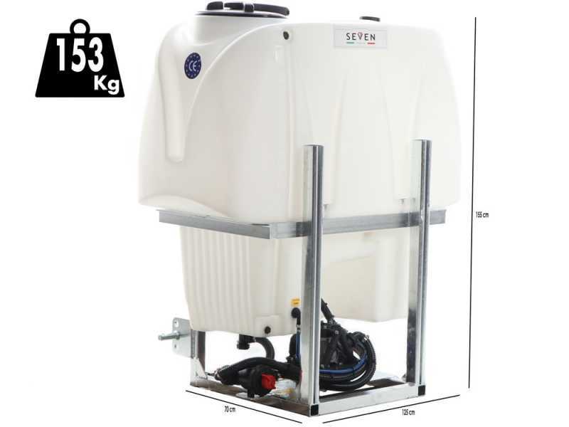 Seven Italy 600 l - Pulverizador suspendido para tractor - Bomba Comet BP75