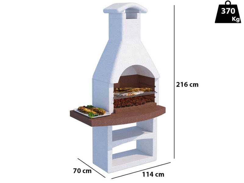 Linea VZ Treviso - Barbacoa de obra de carb&oacute;n