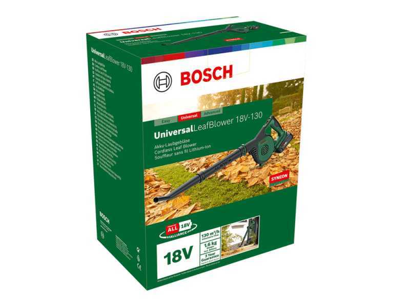 Bosch Universal Leaf Blower 18V - Soplador el&eacute;ctrico de bater&iacute;a - BATER&Iacute;A Y CARGADOR NO EST&Aacute;N INCLUIDOS