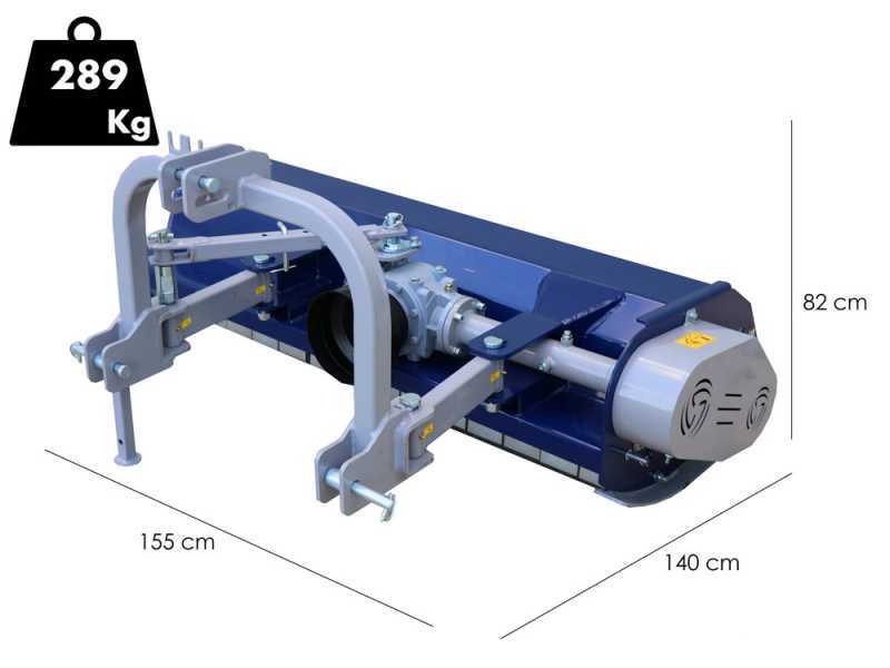BullMach Maia 135 S  - Trituradora para tractor serie media - Desplazamiento manual