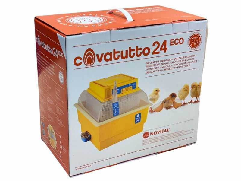 Novital Covatutto 24 Eco - Incubadora de huevos manual - 24 huevos