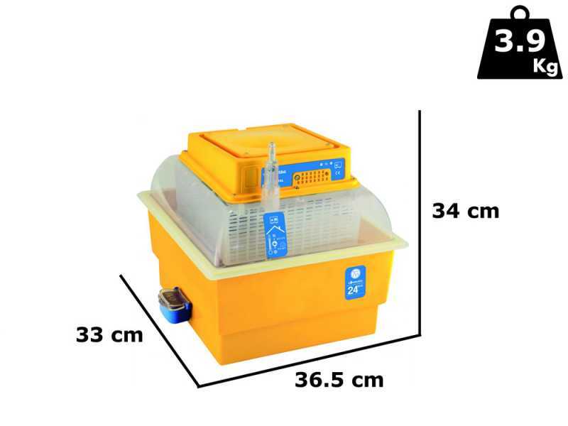 Novital Covatutto 24 Eco - Incubadora de huevos manual - 24 huevos