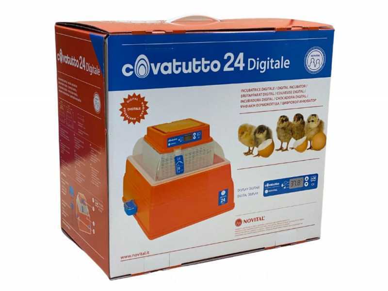 Novital Covatutto 24 Digital - Incubadora de huevos manual - 24 huevos