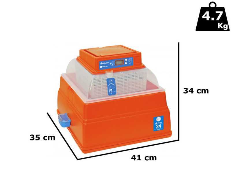 Novital Covatutto 24 Digital - Incubadora de huevos manual - 24 huevos