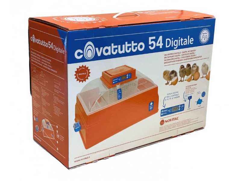 Novital Covatutto 54 digital - Incubadora de huevos manual - 54 huevos
