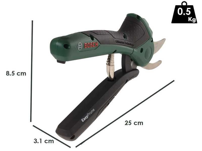 Bosch EasyPrune AssistCut - Tijeras el&eacute;ctricas de bater&iacute;a - 3.6V 1.6Ah