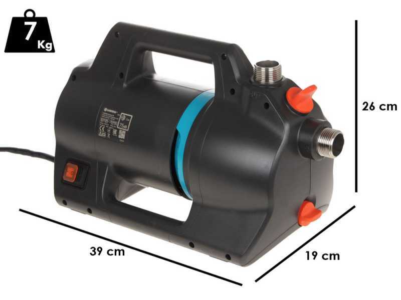 Gardena 4300 Silent - Bomba el&eacute;ctrica autocebante para jard&iacute;n - 650 W