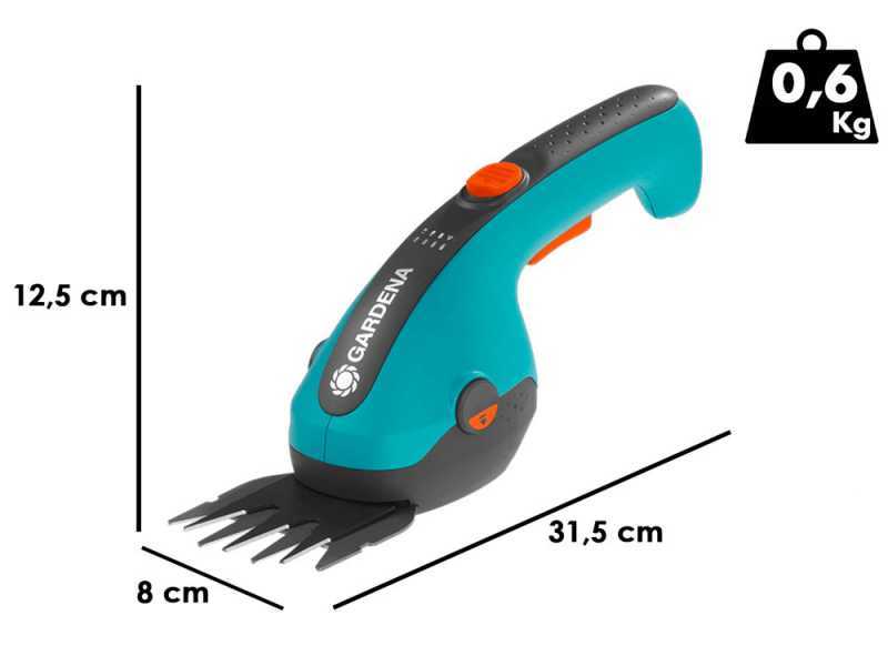 Gardena ClassicCut Li - Tijeras cortac&eacute;sped con bater&iacute;a integrada - 3.6V 2.5Ah