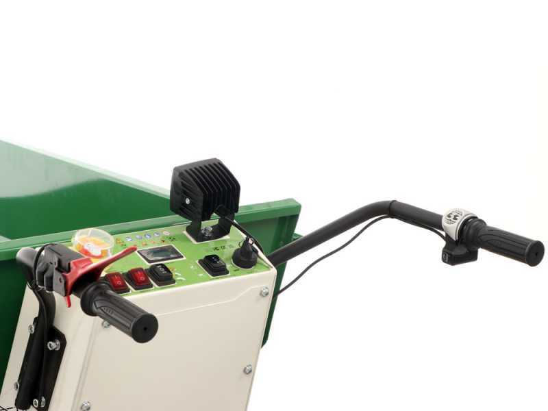 GREENBAY eDumper 500-H - Motocarretilla de bater&iacute;a - 48V 32Ah - Caj&oacute;n dumper con volteo hidr&aacute;ulico