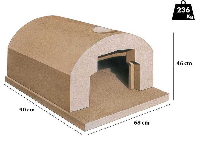 Linea VZ F4 - Horno de le&ntilde;a con superficie de cocci&oacute;n 56x61 cm - Capacidad de cocci&oacute;n 2 pizzas