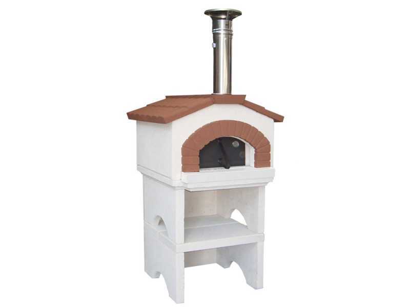 Linea VZ Ponza - Horno de le&ntilde;a de exterior con base - C&aacute;mara de cocci&oacute;n 55x59 cm