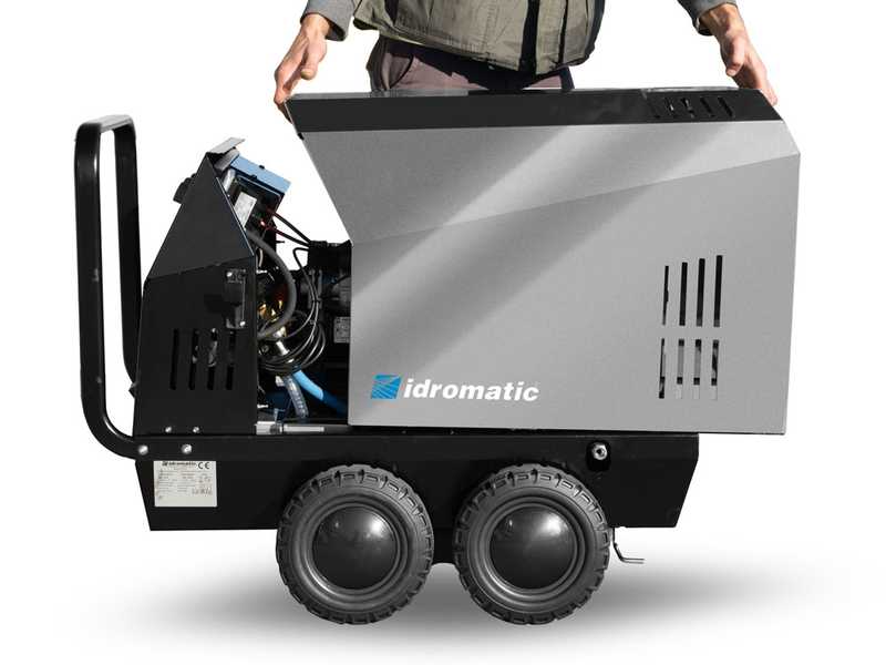 Idromatic Astra 200.15 - Hidrolimpiadora de agua caliente trif&aacute;sica industrial - 200 bar - 900 l/h