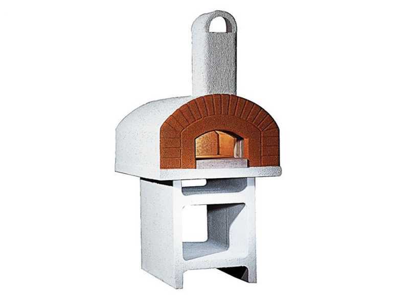 Linea VZ Pozzuoli - Horno de le&ntilde;a de exterior con base de hormig&oacute;n - C&aacute;mara de cocci&oacute;n 72x105 cm