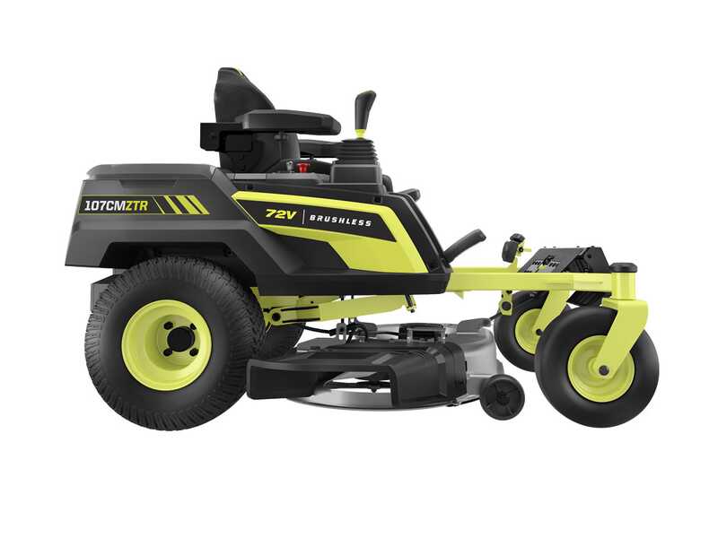 Ryobi ZTRX107 - Tractor cortac&eacute;sped a bater&iacute;a de radio cero - 72V/20Ah - corte de 107 cm - 2en1