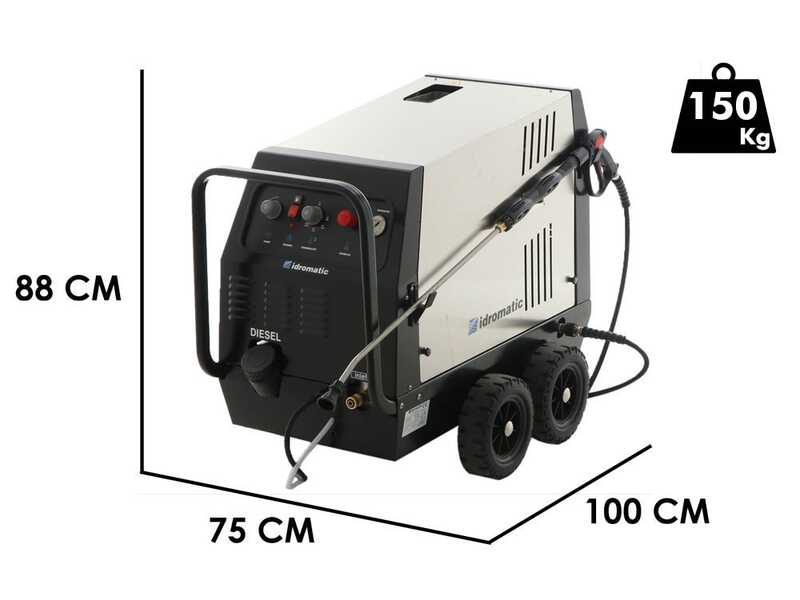 Idromatic Astra 150.15 - Hidrolimpiadora de agua caliente profesional - trif&aacute;sica - 150 bar - 900 l/h