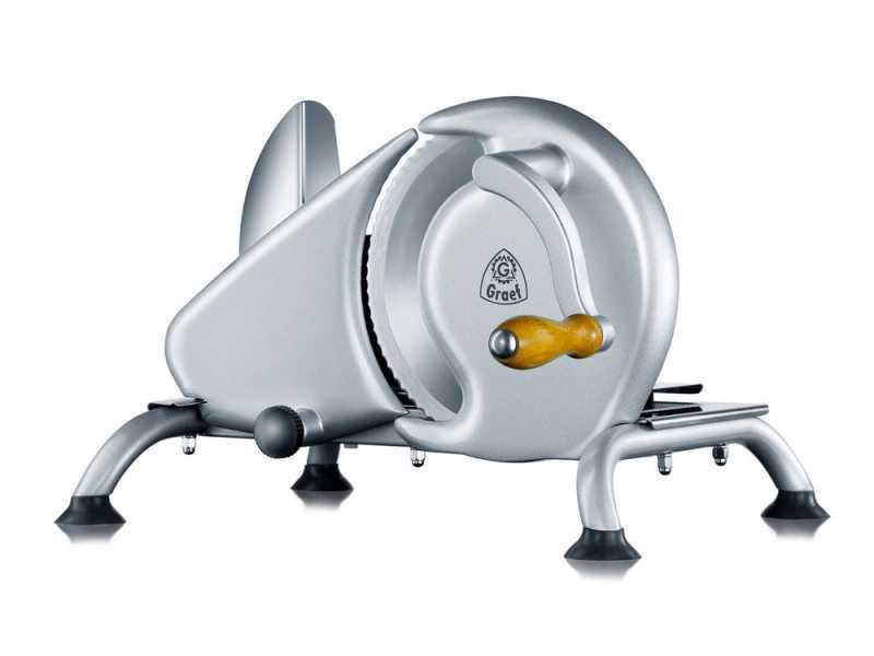 Graef H9 Silver - Cortadora de fiambre manual con cuchilla de 190 mm