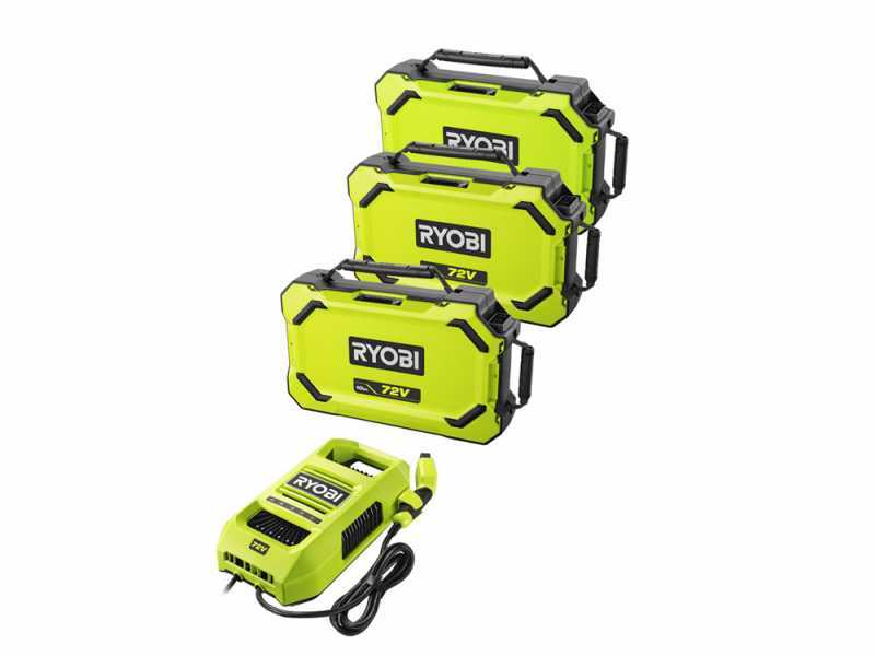 Ryobi ZTRX137 - Tractor cortac&eacute;sped a bater&iacute;a de radio cero - 72V/30Ah - corte de 137cm - 2en1