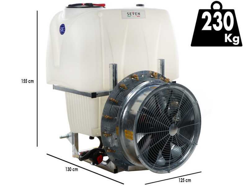 Seven Italy 600 - Atomizador suspendido para tractor - Capacidad 600 L - Bomba APS 71