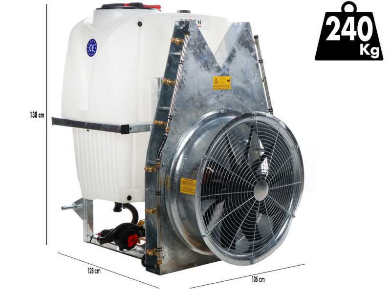 Seven Italy 400 - Pulverizador suspendido para tractor - Capacidad 400 L - Bomba APS 71